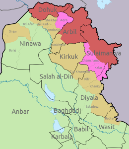Kurdistan disputed areas