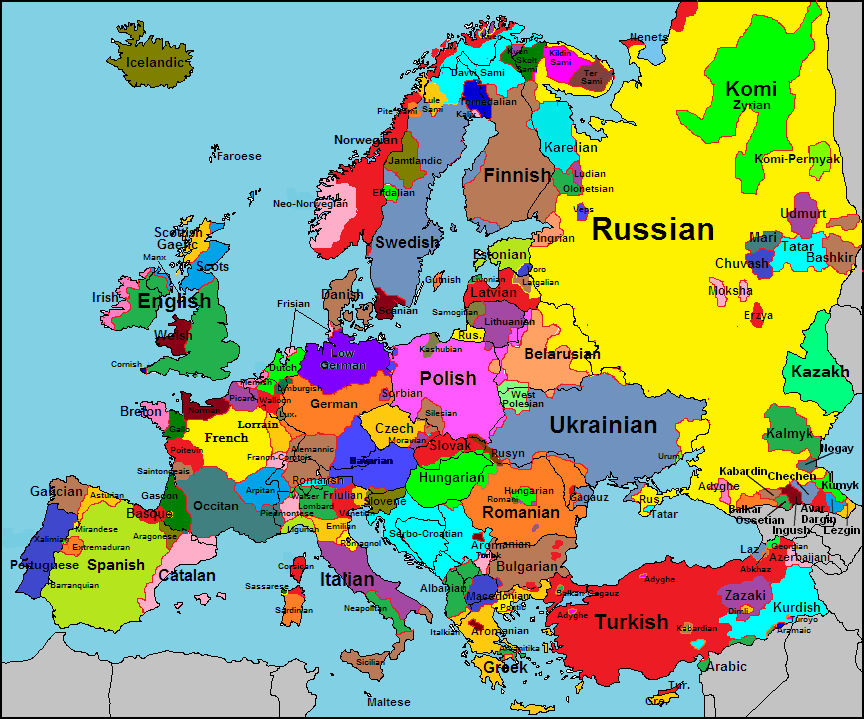 Europe by Heritage-Language