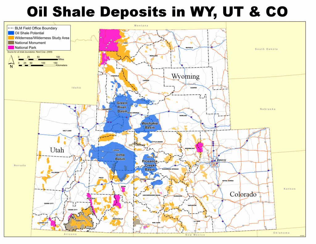 Oil Shale in WY, UT & Colo.